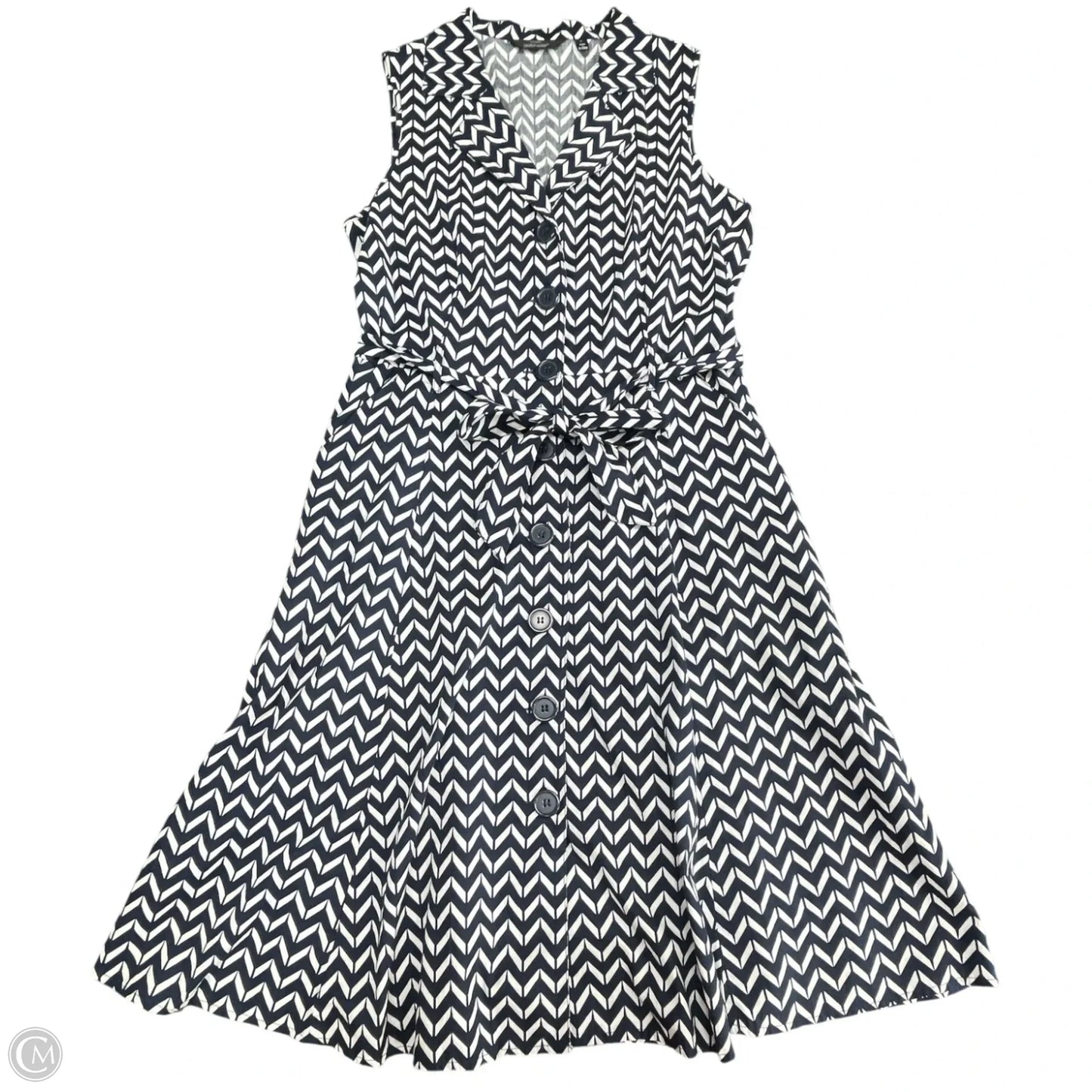 Dress Casual Short By Mlle Gabrielle In Navy, Size: 0