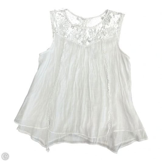 Top Sleeveless By New Directions In White, Size: Xl