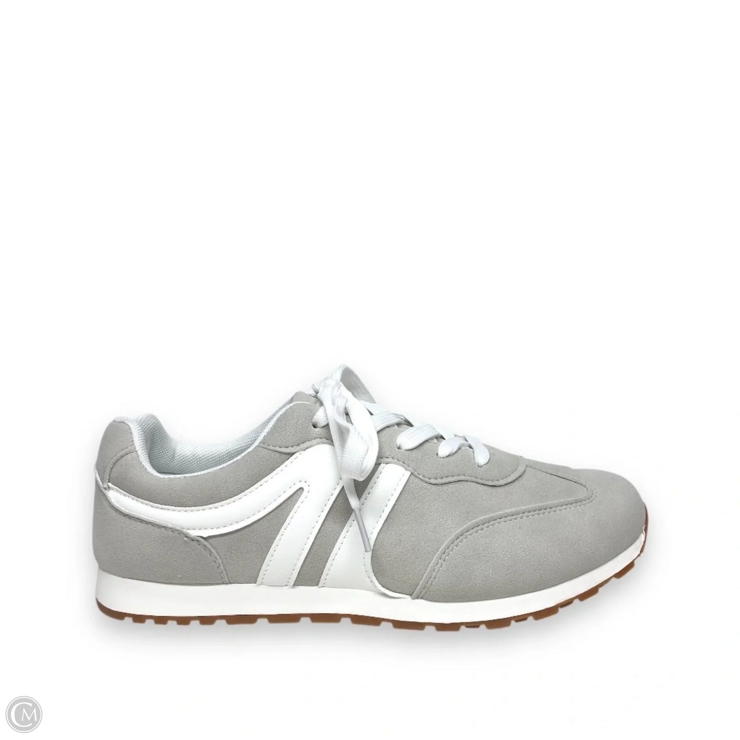 Shoes Sneakers By Clothes Mentor In Grey & White, Size: 10