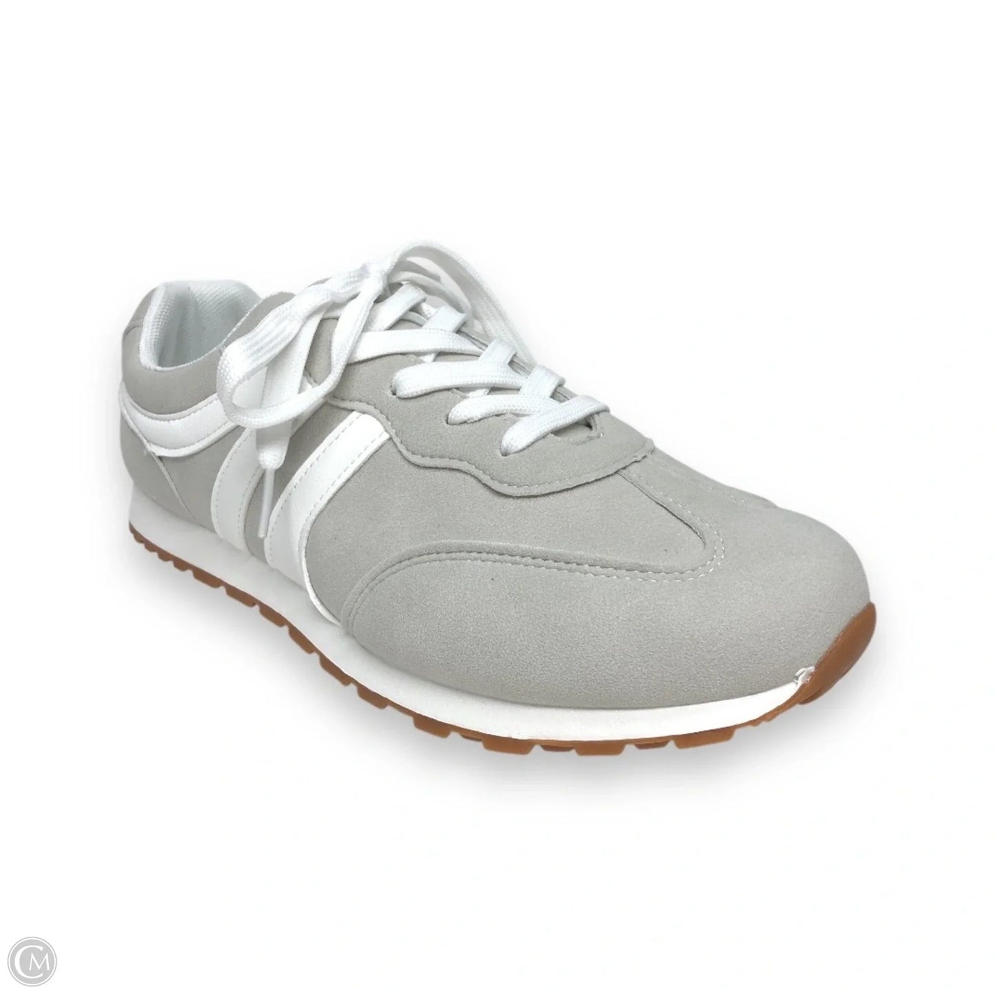 Shoes Sneakers By Clothes Mentor In Grey & White, Size: 10