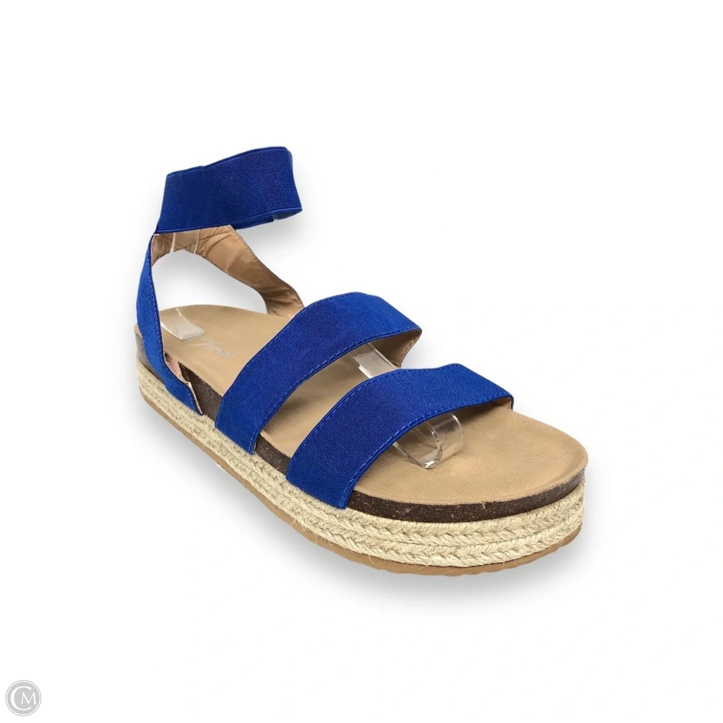Sandals Flats By Forever In Blue, Size: 10