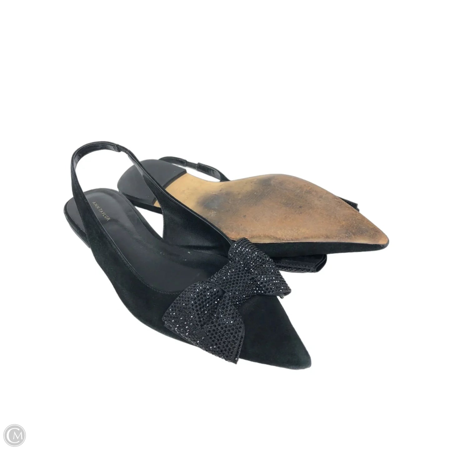 Shoes Flats By Ann Taylor In Black, Size: 9