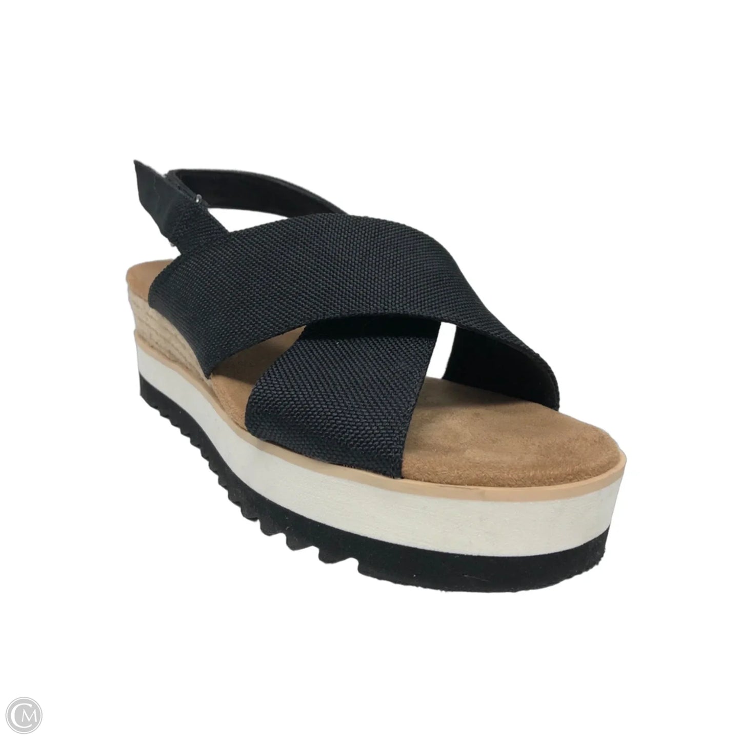 Sandals Heels Platform By Toms In Black, Size: 8.5