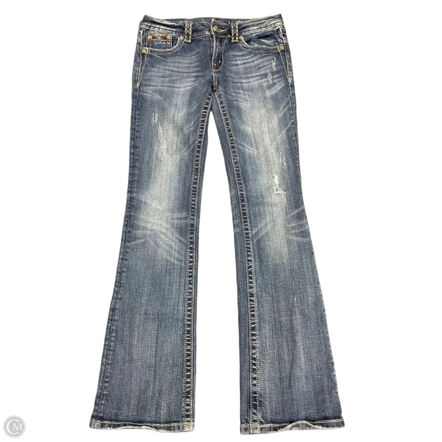 Jeans Boot Cut By Miss Me In Blue Denim, Size: 8