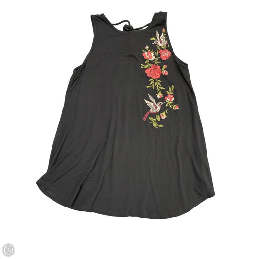 Top Sleeveless By Madeline In Black, Size: L