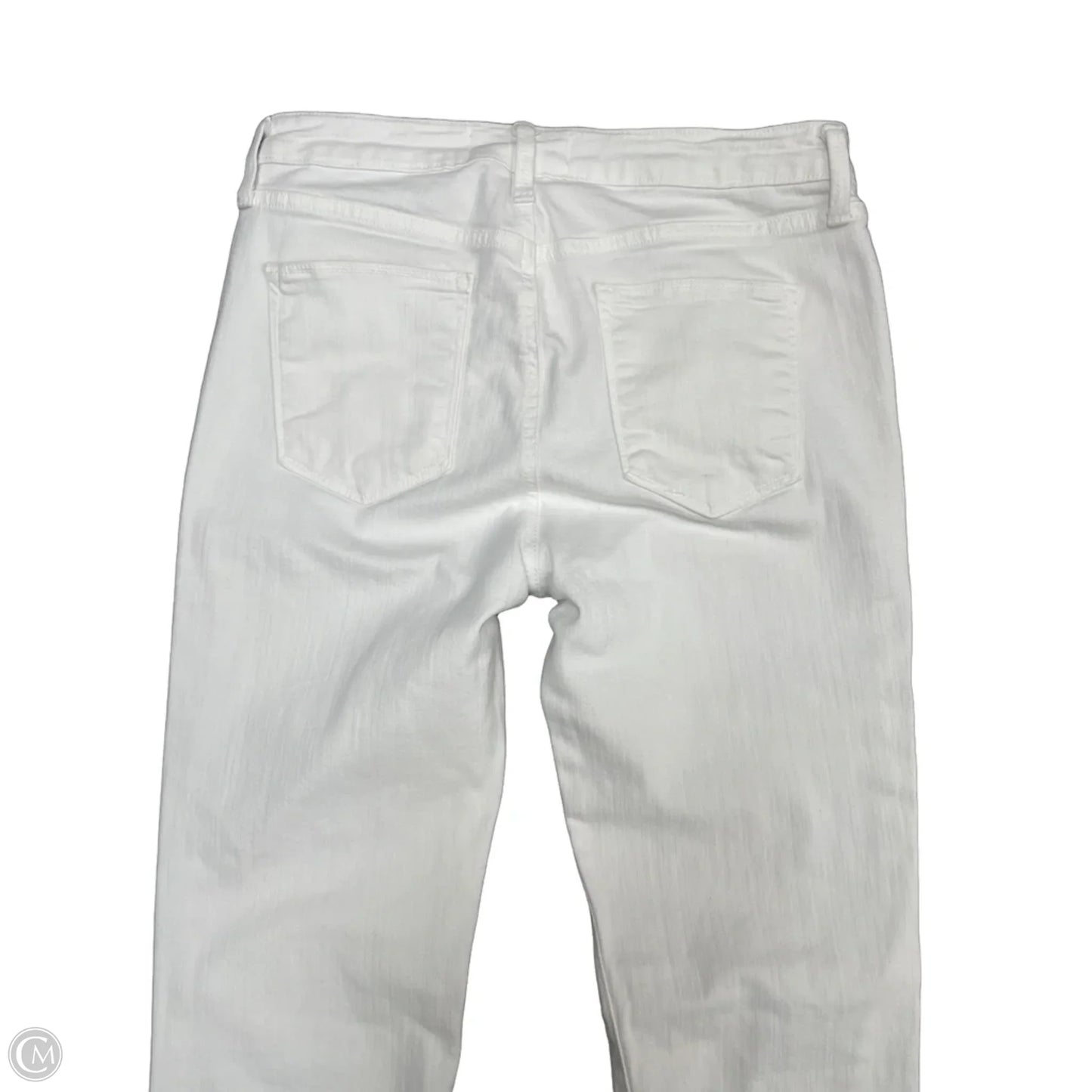 Jeans Straight By Just Black In White, Size: 10