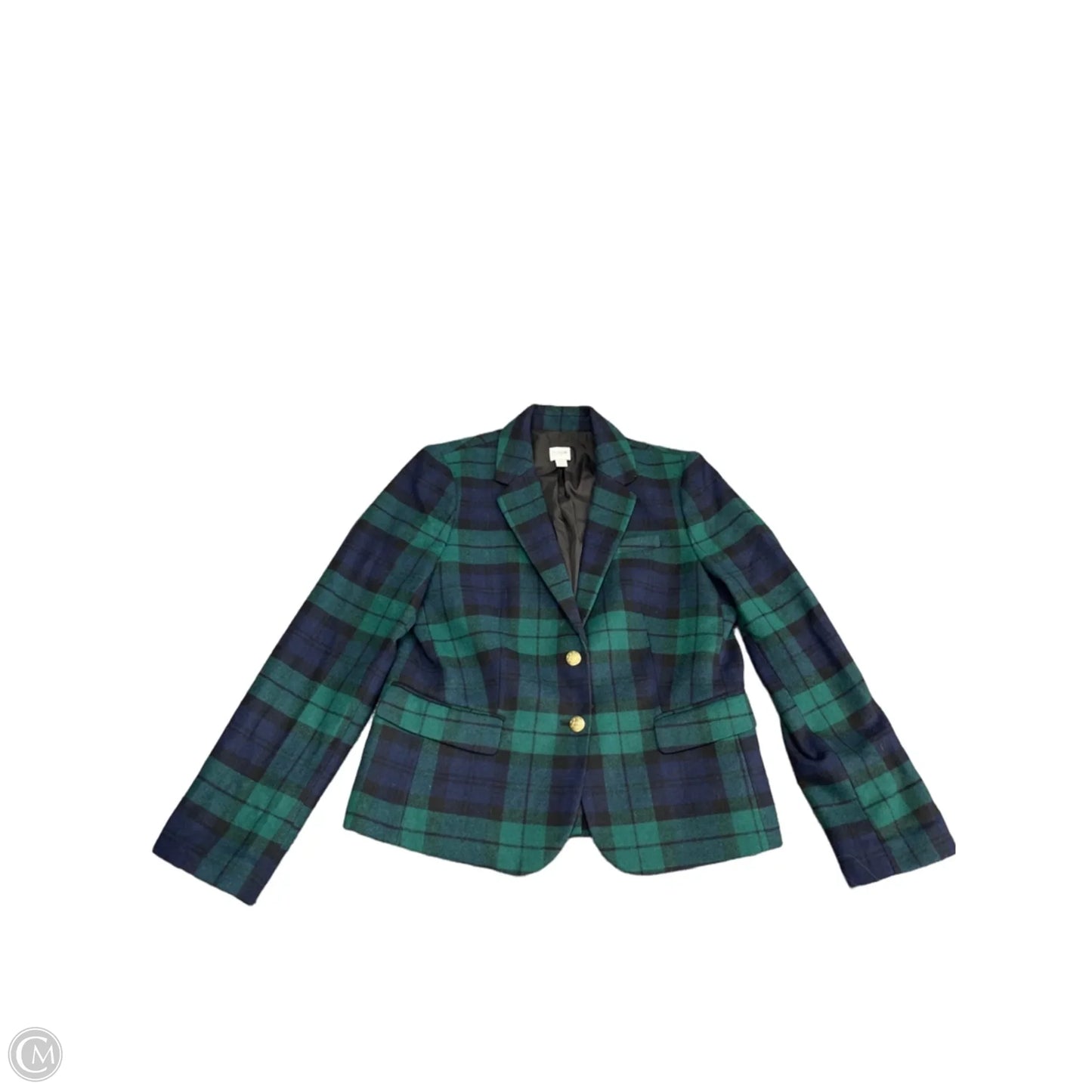 Blazer By J. Crew In Blue & Green, Size: 12