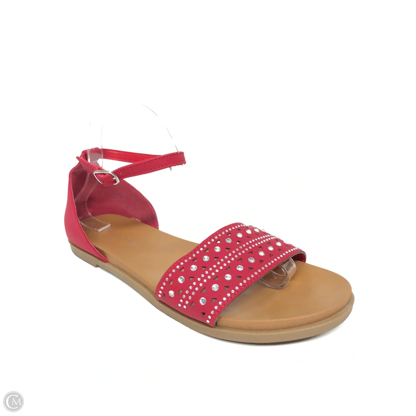 Sandals Flats By Clothes Mentor In Red, Size: 10
