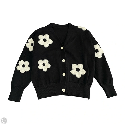 Sweater Cardigan By Cider In Black, Size: Xl