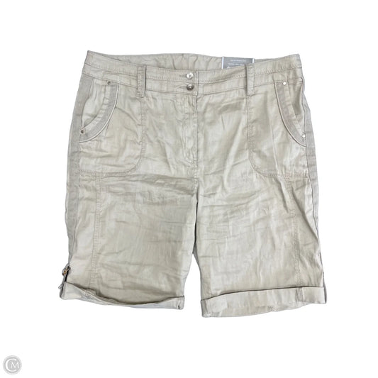 Shorts By Chicos In Beige, Size: L