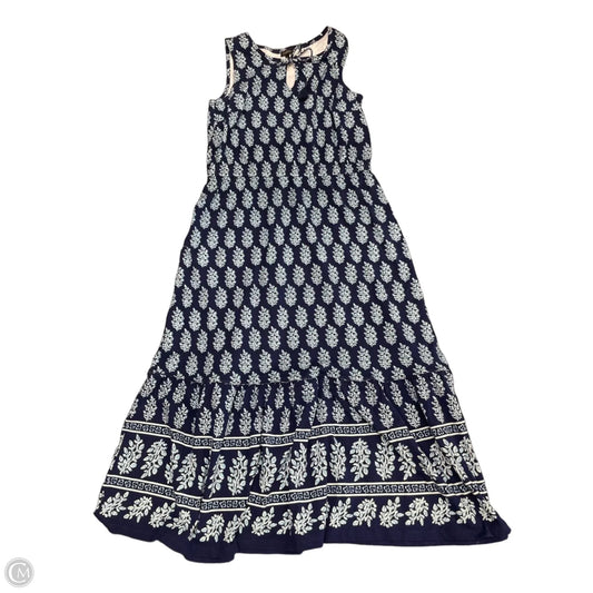 Dress Casual Maxi By Talbots In Blue, Size: M