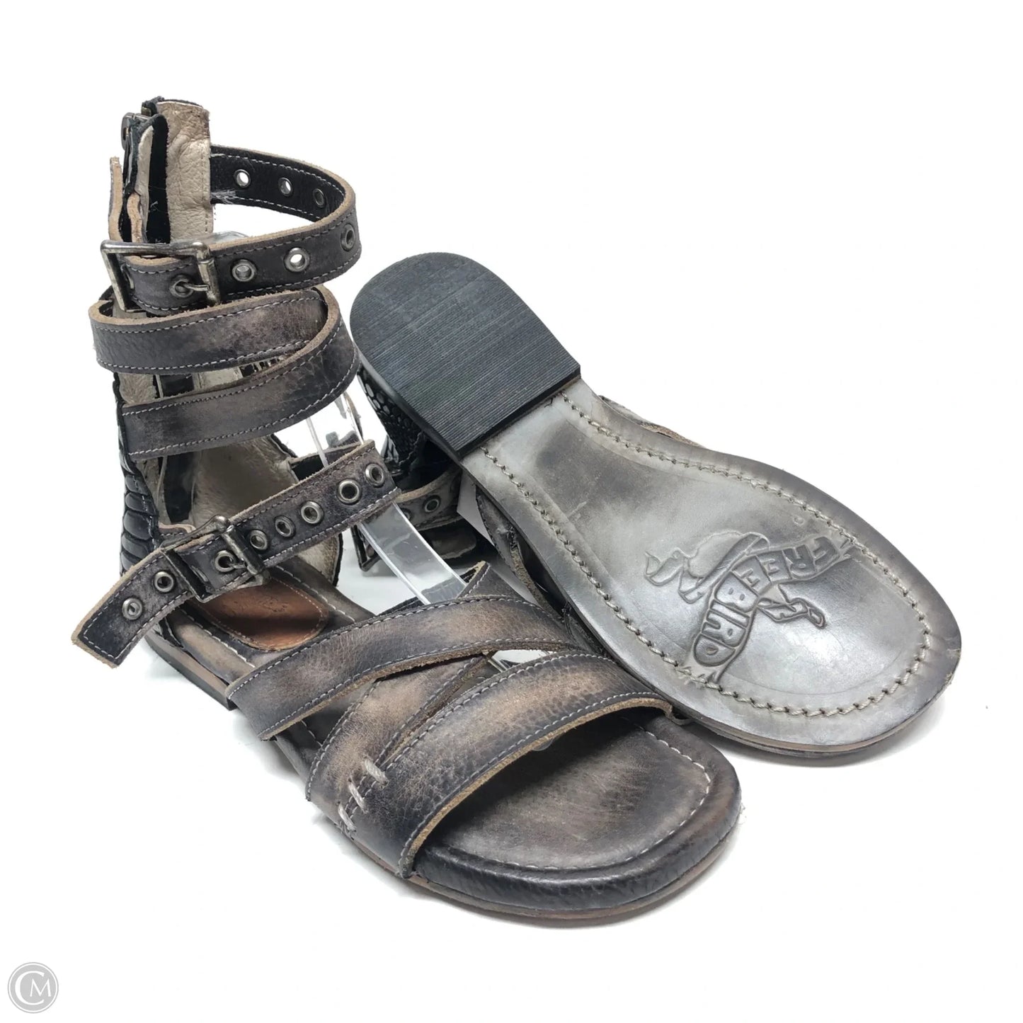 Sandals Flats By Freebird In Taupe, Size: 7