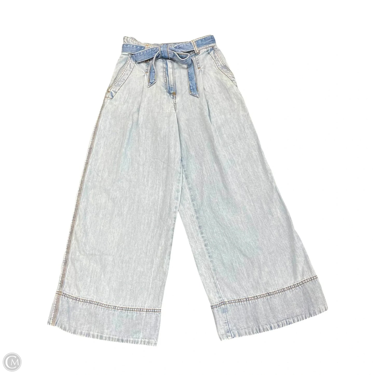 Pants Wide Leg By Loft In Blue, Size: 2p