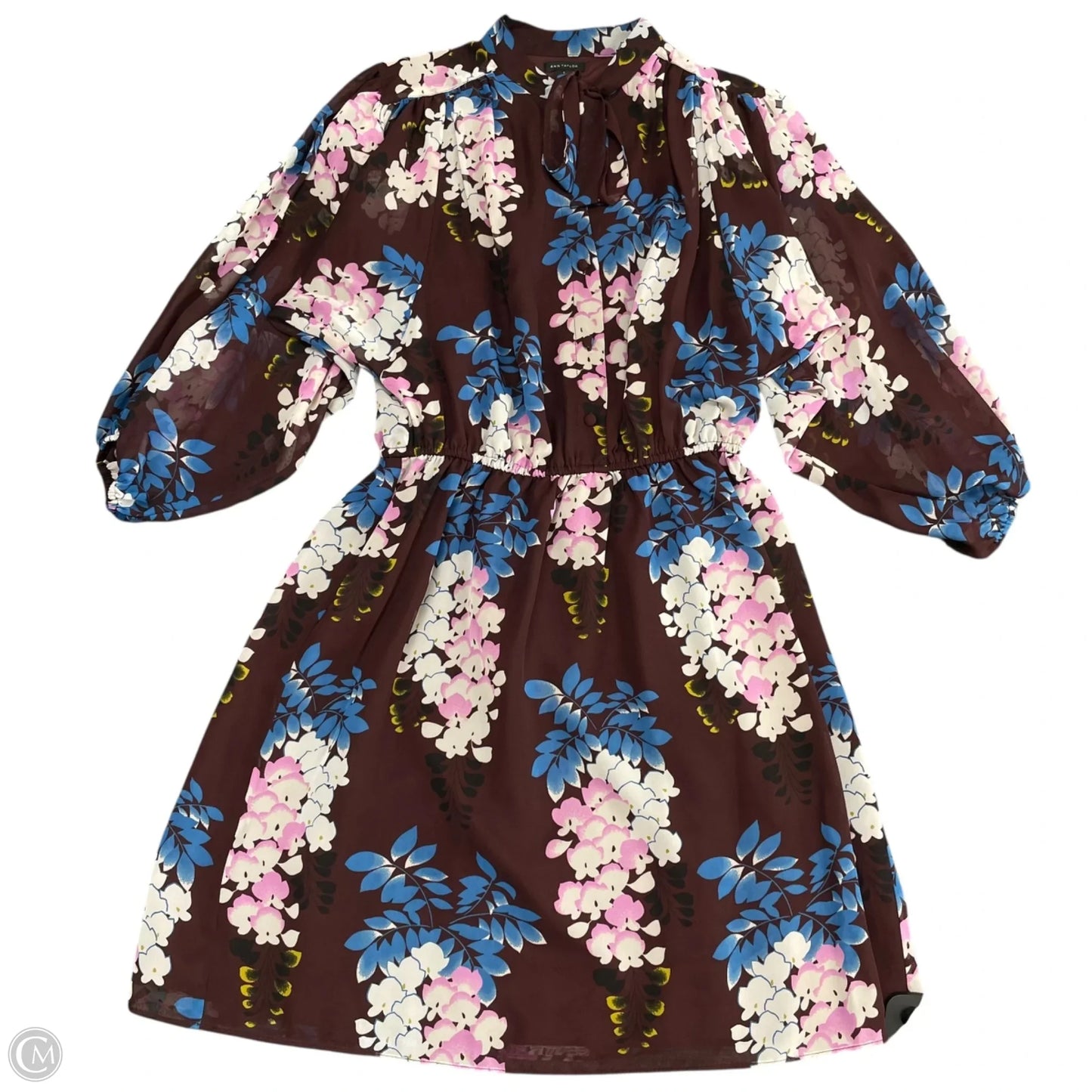 Dress Casual Midi By Ann Taylor In Maroon, Size: S