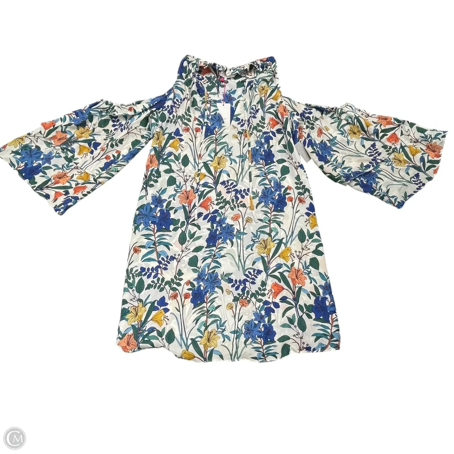 Dress Casual Short By Parker In Blue & White, Size: Xs