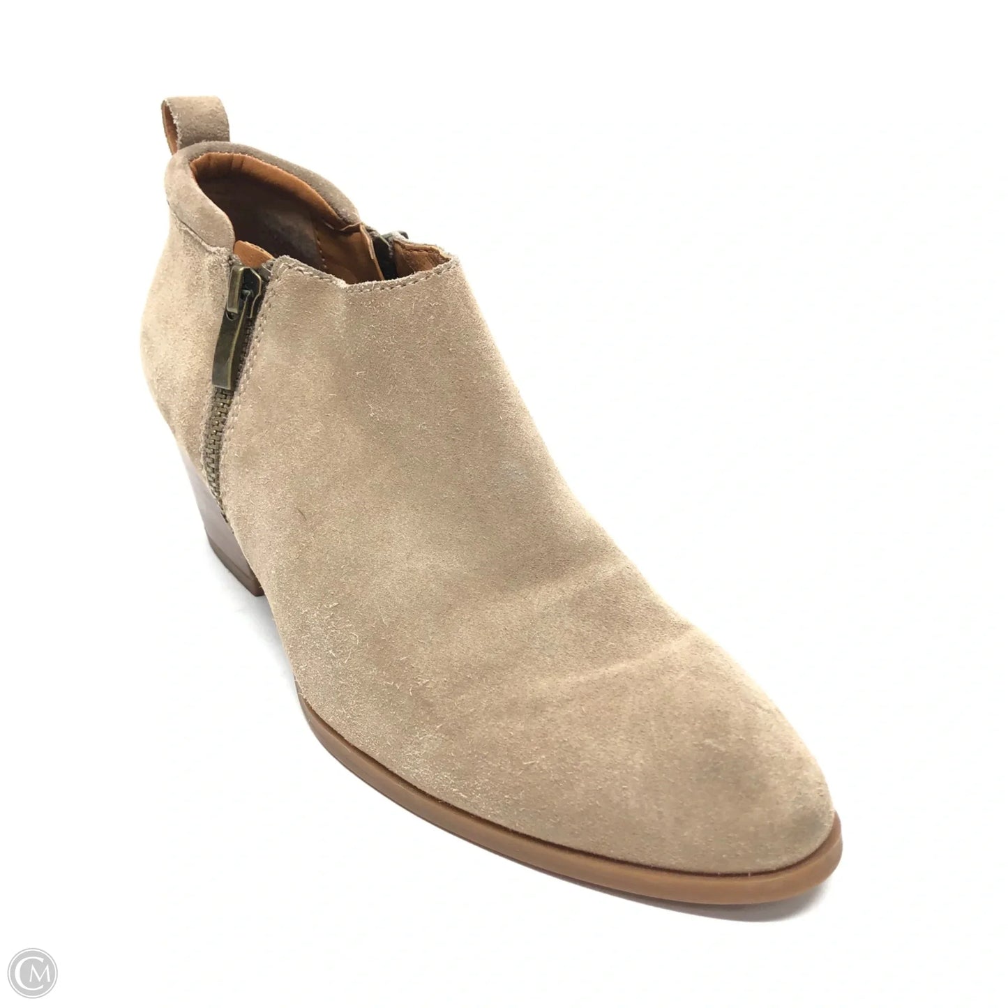 Boots Ankle Heels By Franco Sarto In Brown, Size: 7