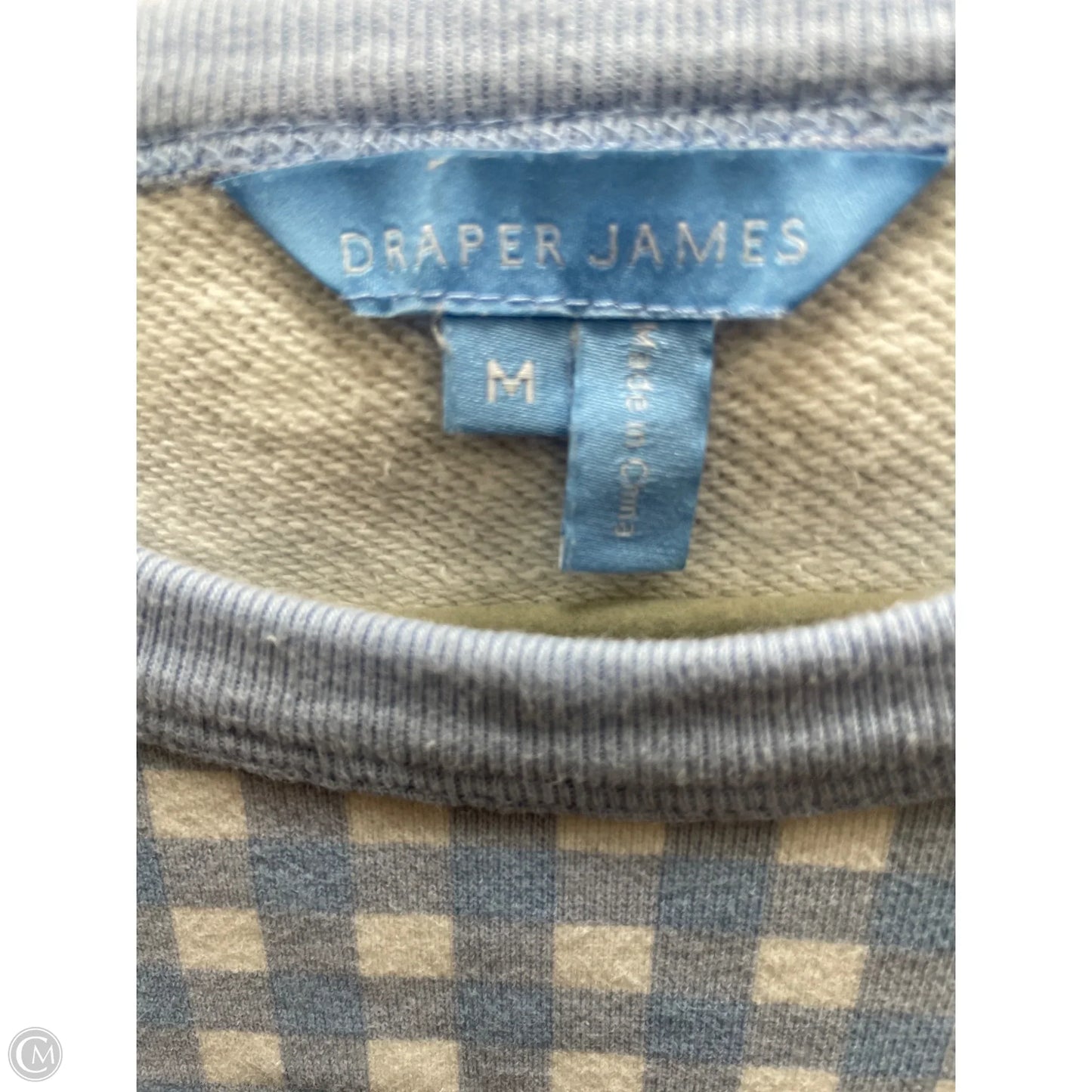 Sweatshirt Crewneck By Draper James In Blue & White, Size: M