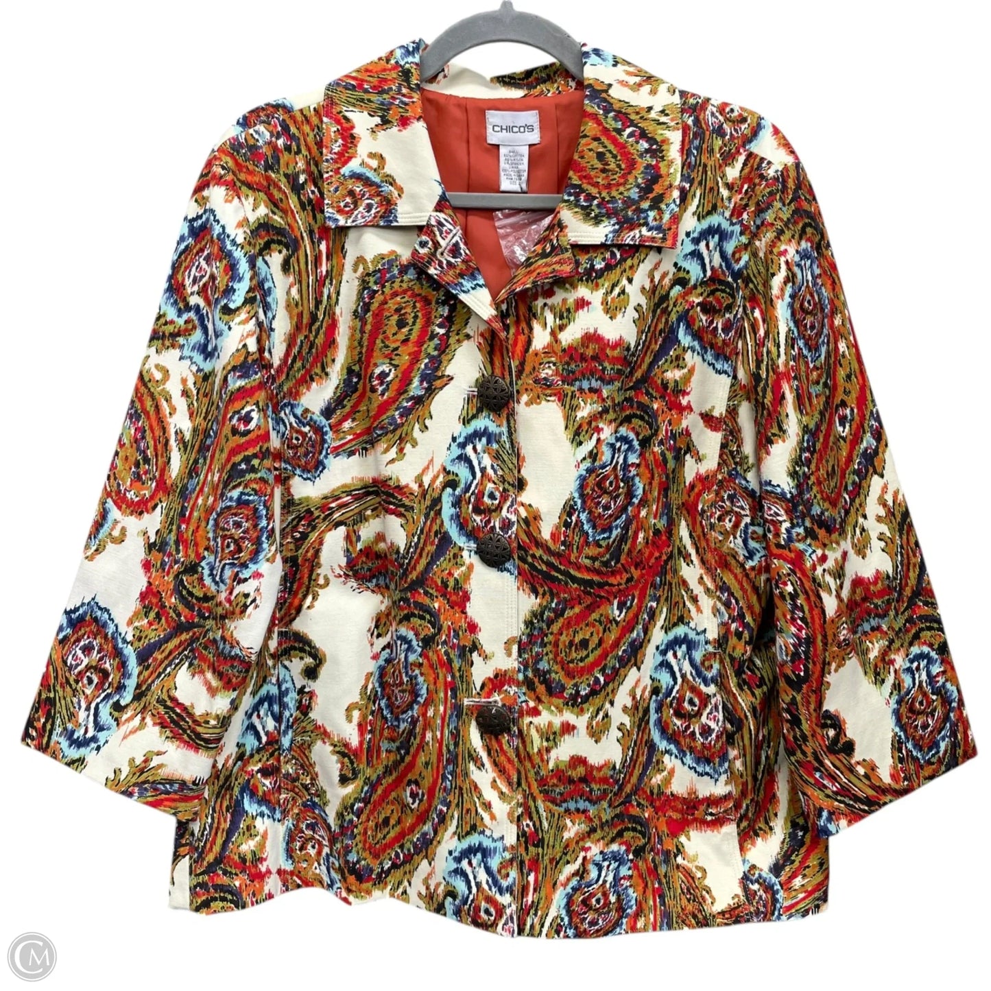 Blazer By Chicos In Multi-colored, Size: L