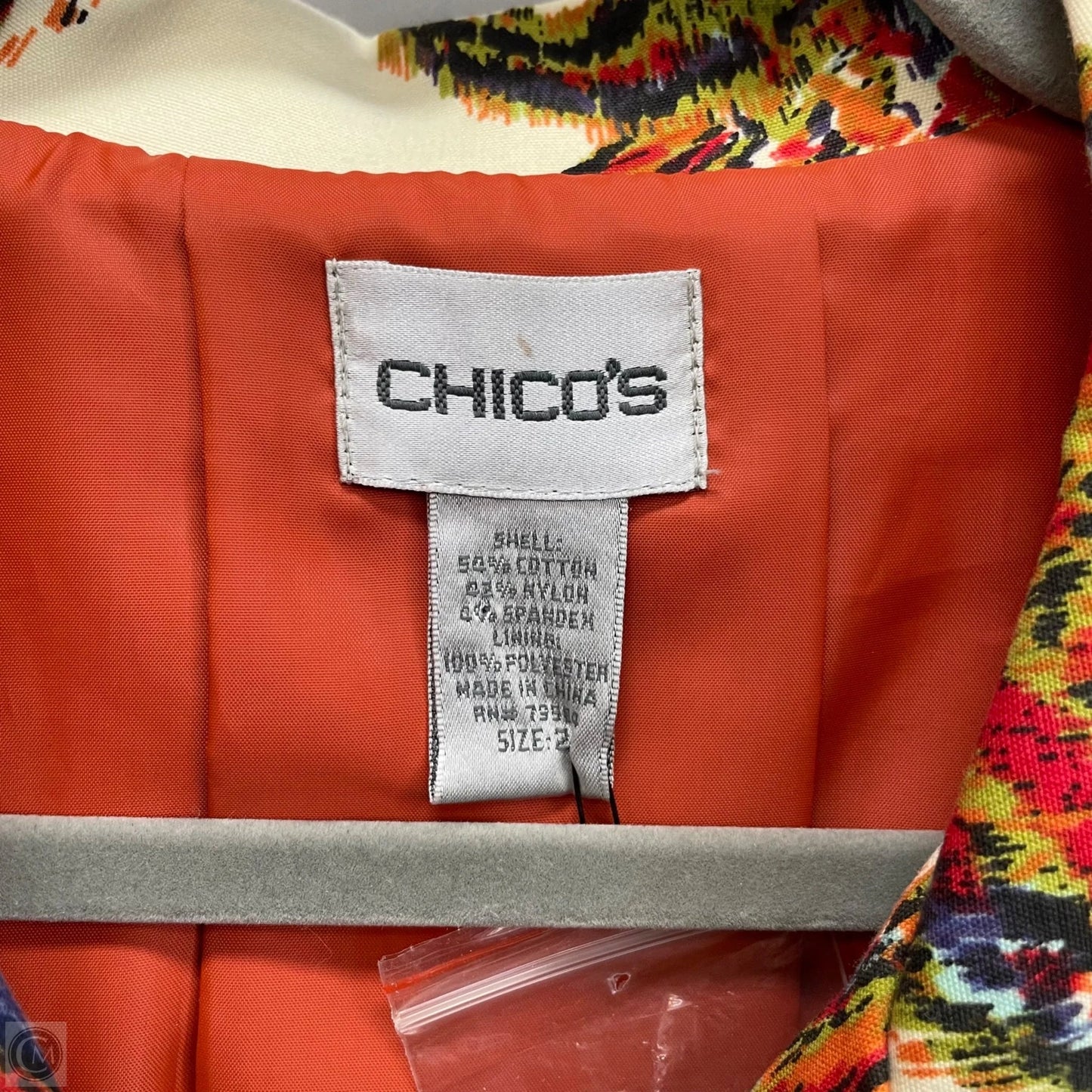 Blazer By Chicos In Multi-colored, Size: L