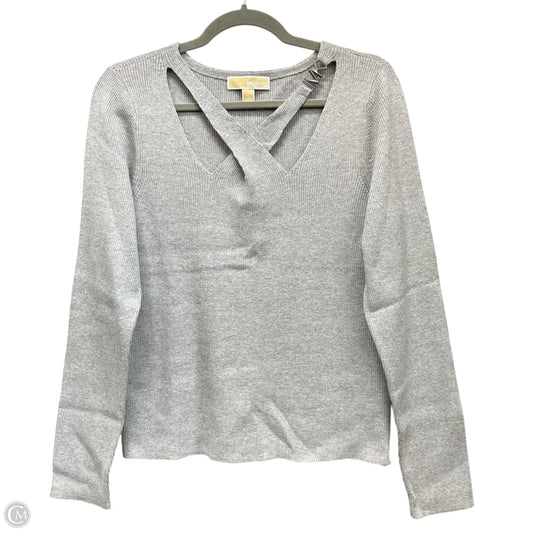 Sweater By Michael By Michael Kors In Grey, Size: Xl