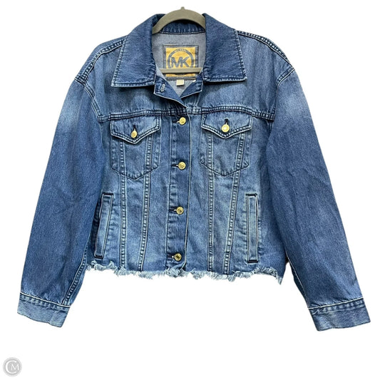Jacket Denim By Michael By Michael Kors In Blue, Size: L