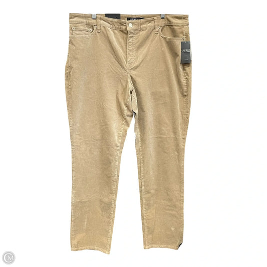 Pants Corduroy By Ralph Lauren In Tan, Size: 18