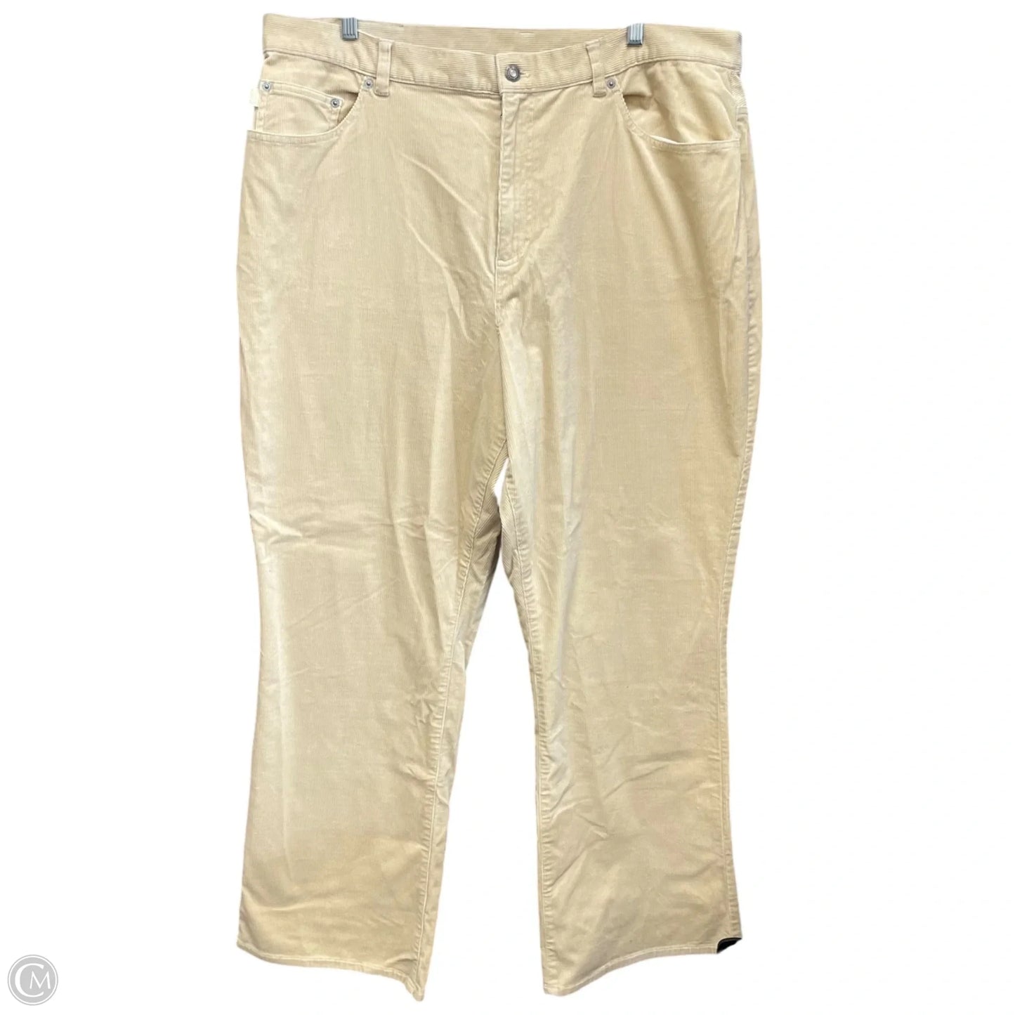 Pants Corduroy By Lauren Jeans Co In Cream, Size: 18