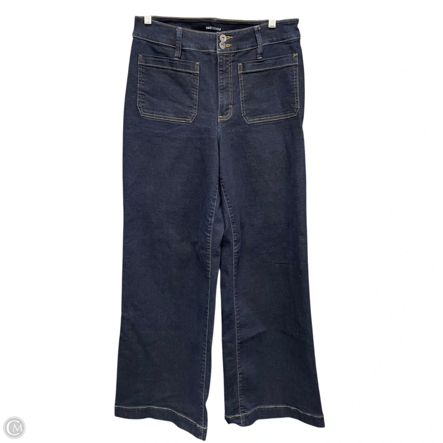 Jeans Wide Leg By International Concepts In Blue Denim, Size: 12