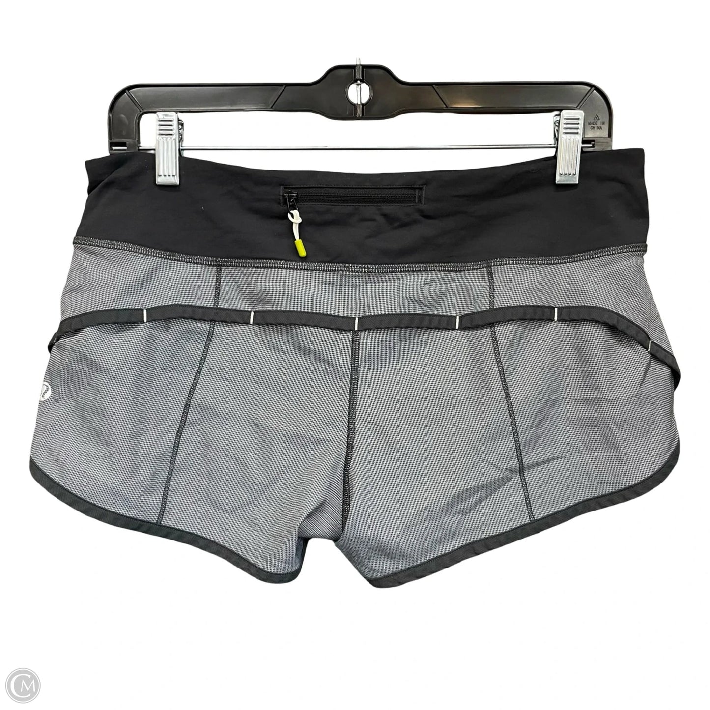 Athletic Shorts By Lululemon In Black & White, Size: 6