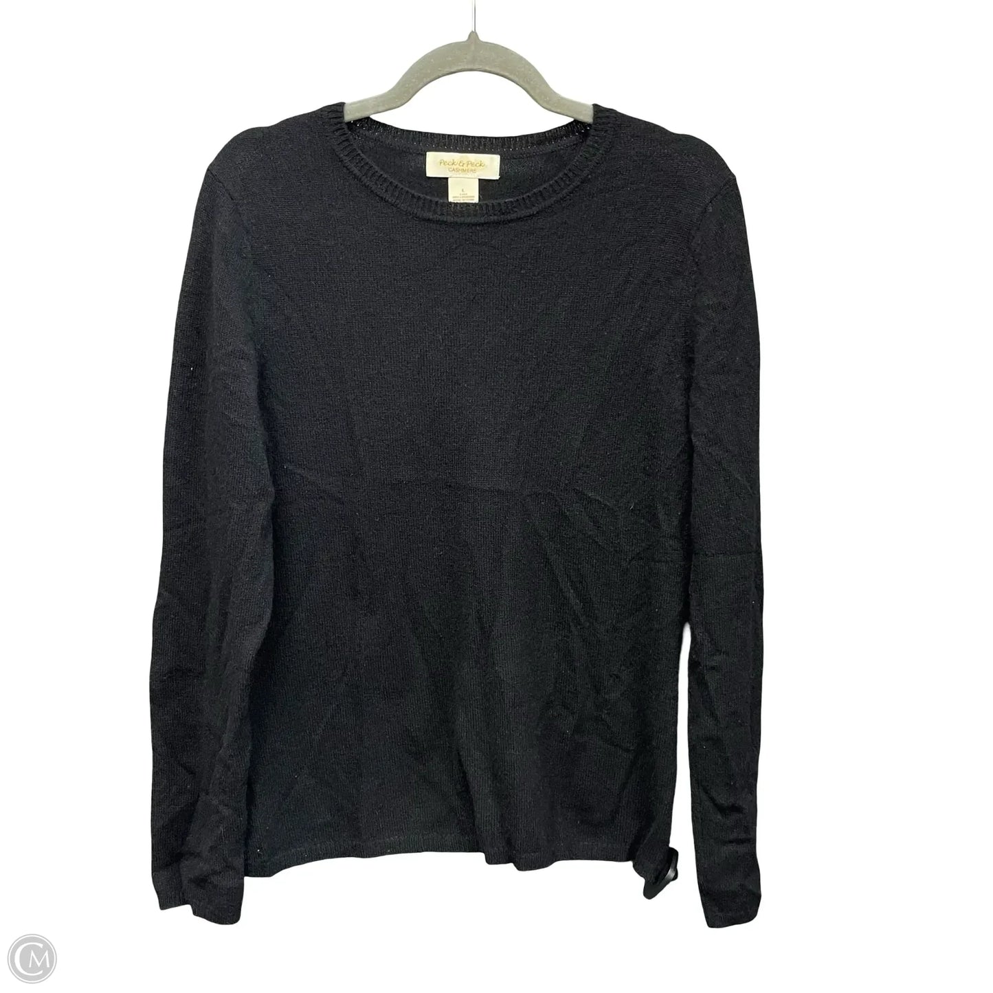 Sweater Cashmere By Peck And Peck In Black, Size: L