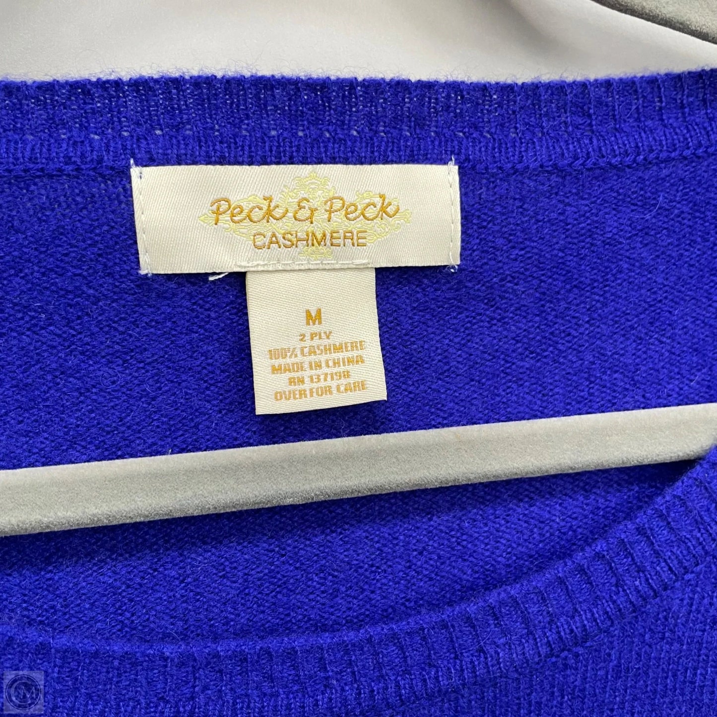 Sweater Cashmere By Peck And Peck In Blue, Size: M