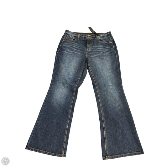 Jeans Boot Cut By Lane Bryant In Blue Denim, Size: 14