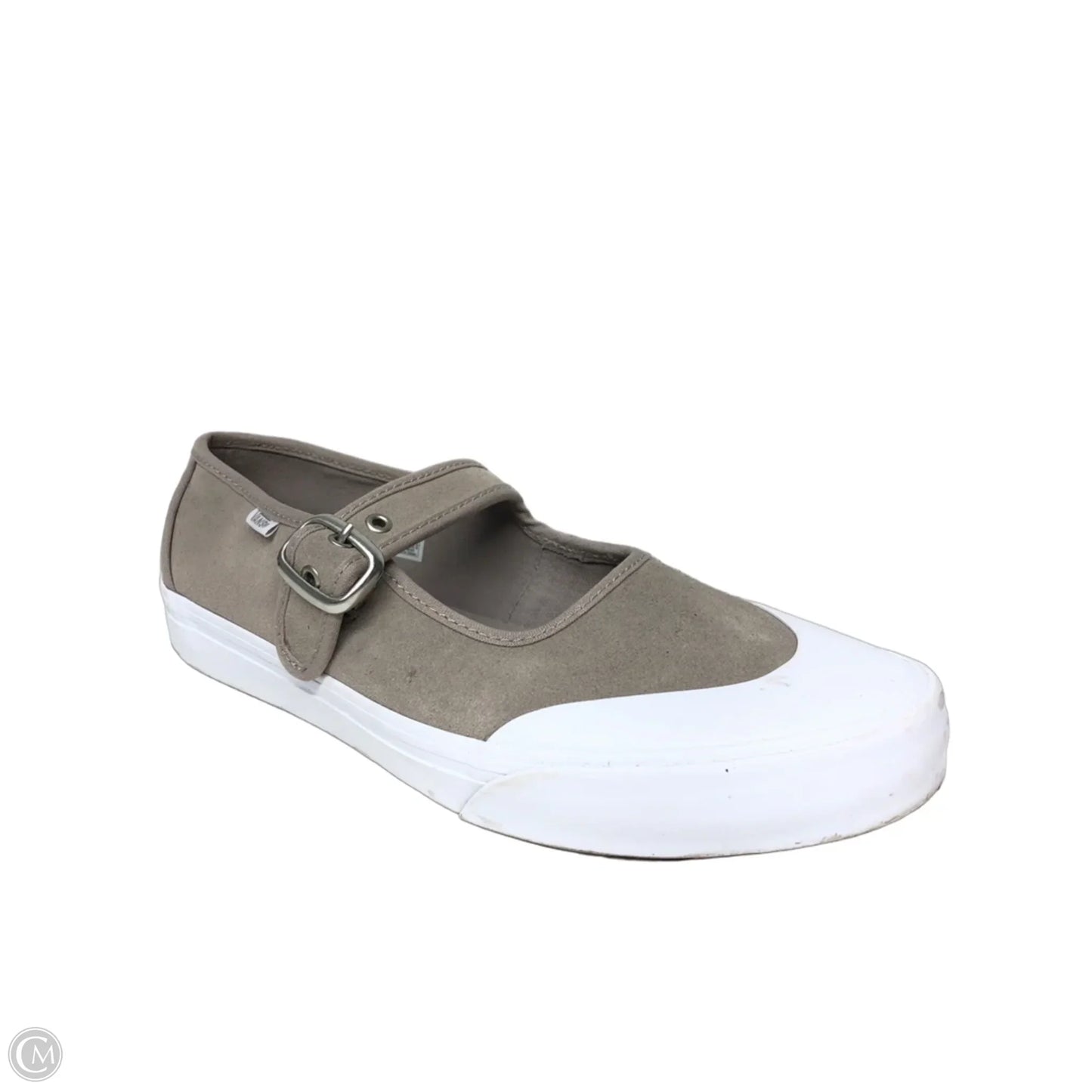 Shoes Flats By Vans In Taupe, Size: 9.5