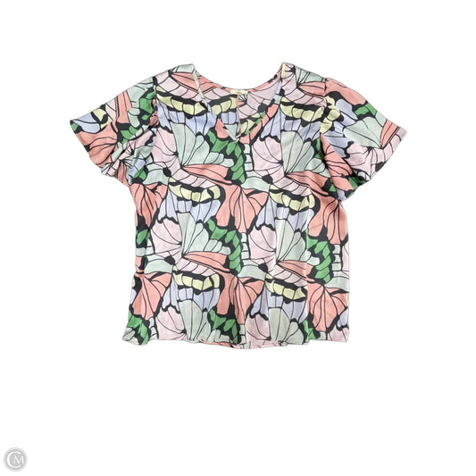 Top Short Sleeve By Entro In Multi-colored, Size: 1x