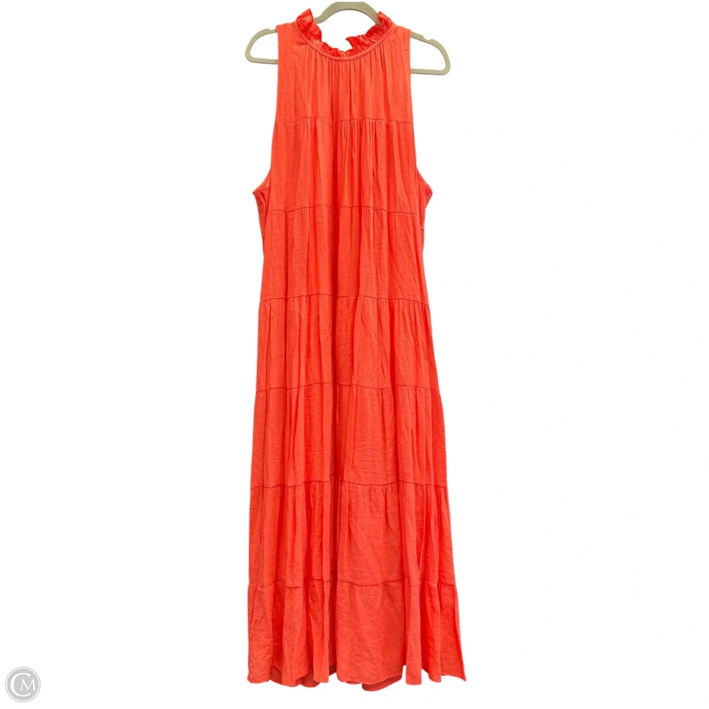 Dress Casual Maxi By Entro In Coral, Size: Xl