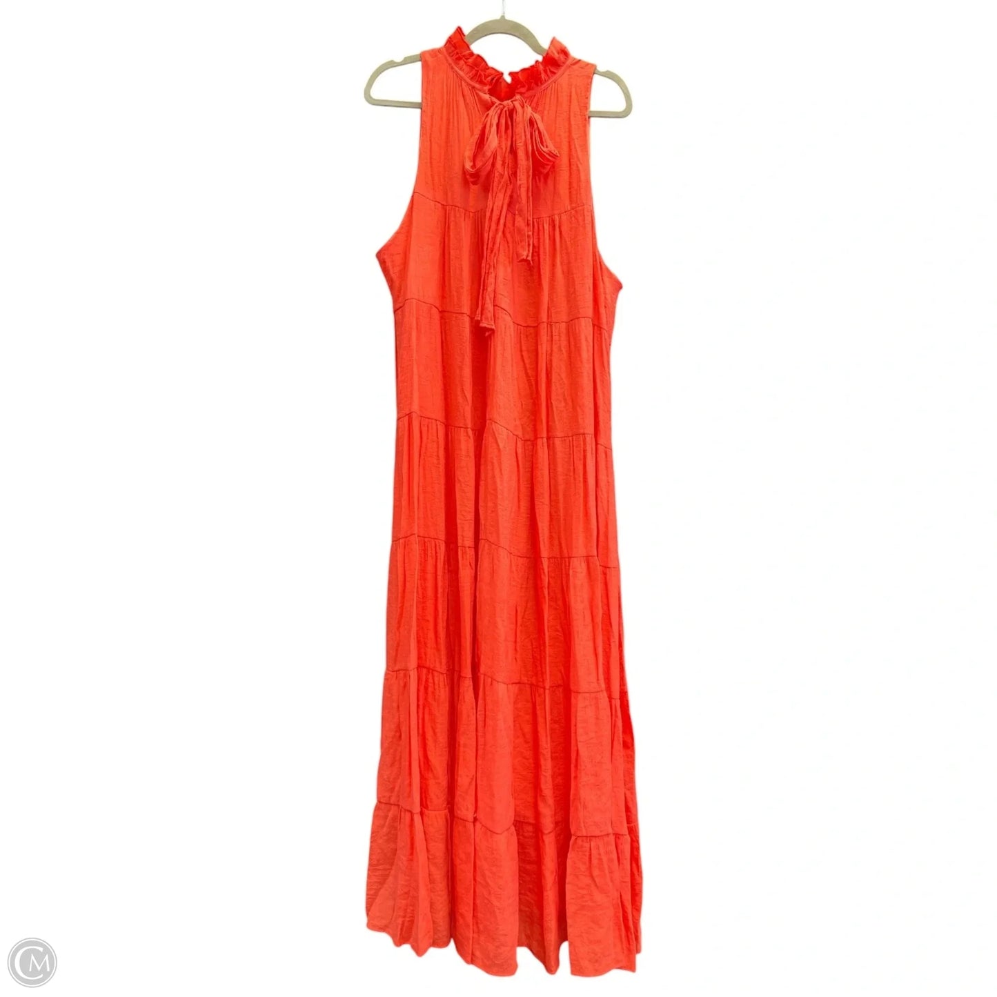 Dress Casual Maxi By Entro In Coral, Size: Xl