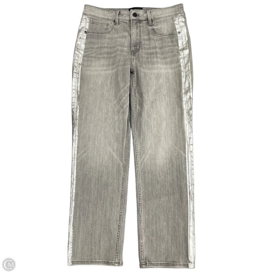 Jeans Straight By White House Black Market In Grey Denim, Size: 10