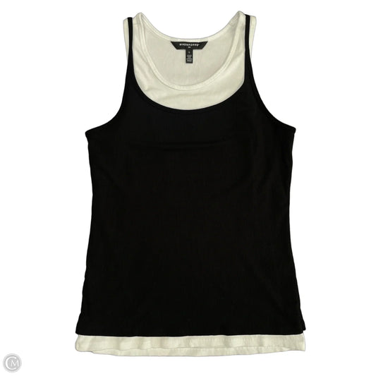 Top Sleeveless By White House Black Market In Black & White, Size: L
