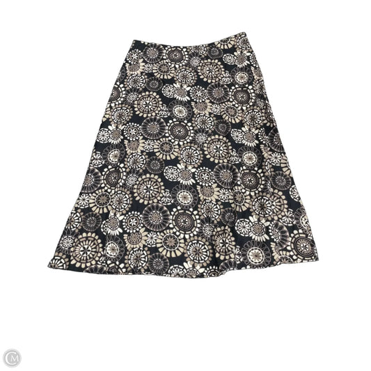 Skirt Midi By Croft And Barrow In Black & Brown, Size: 16