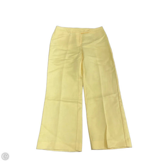 Pants Cropped By Emma James In Yellow, Size: 10