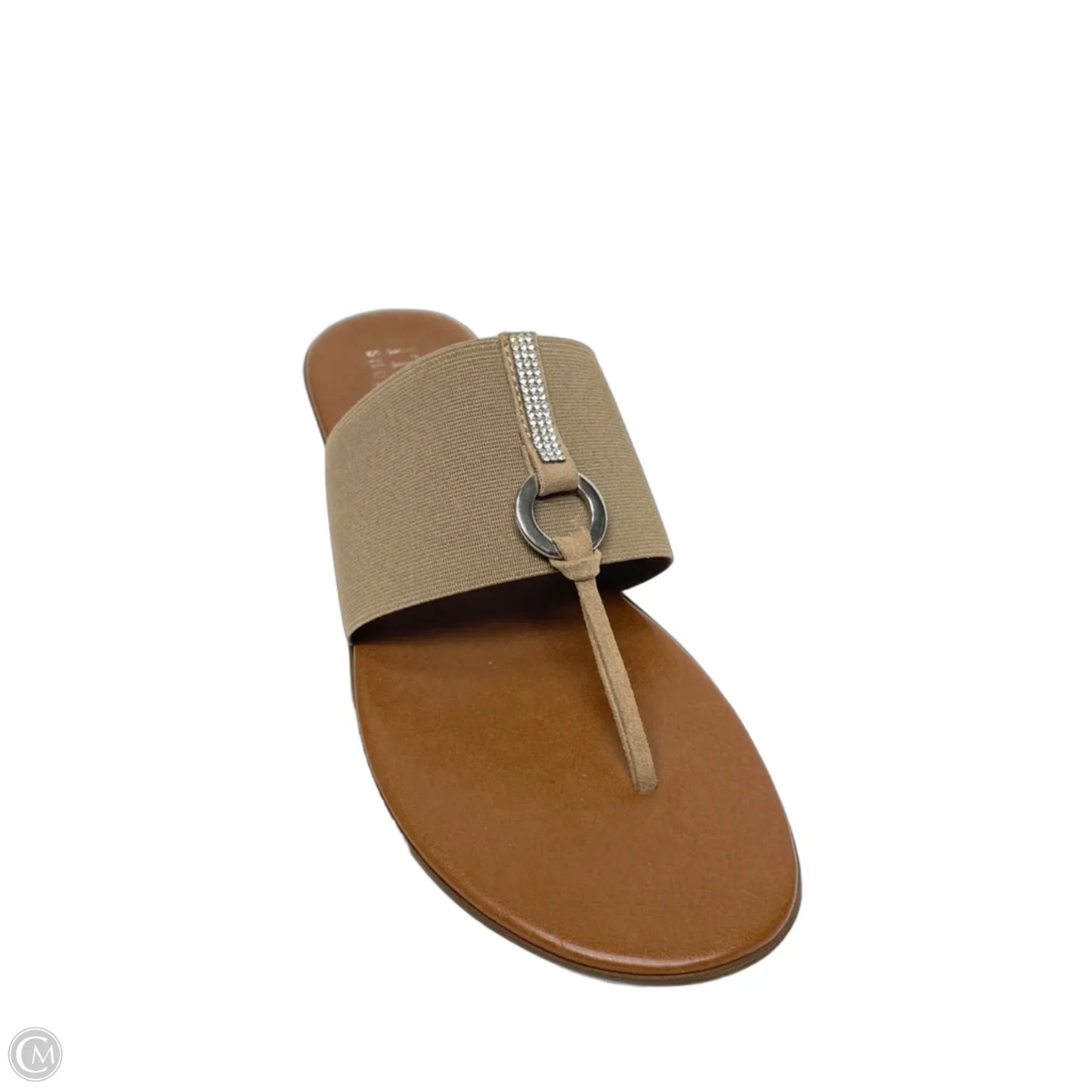 Sandals Flats By Italian Shoemakers In Brown, Size: 8
