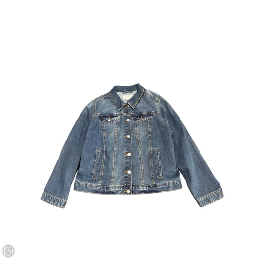 Jacket Denim By Time And Tru In Blue Denim, Size: Xl