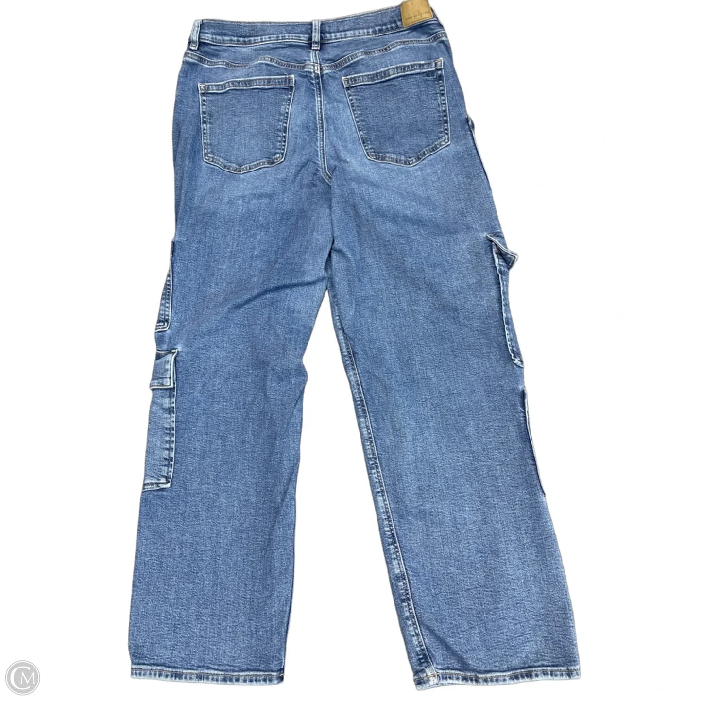 Jeans Straight By American Eagle In Blue Denim, Size: 14
