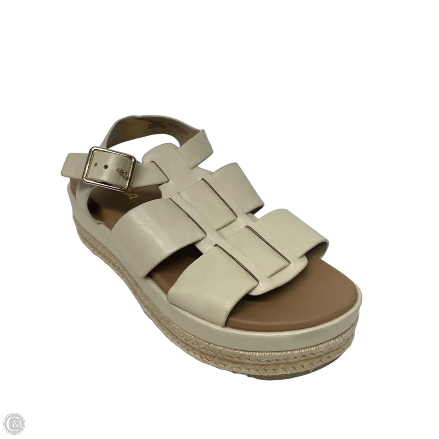 Sandals Heels Platform By Soda In Tan, Size: 7