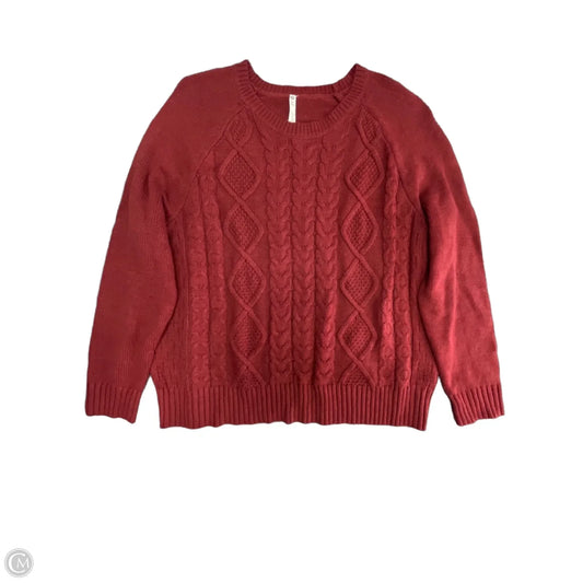 Sweater By Leo And Nicole In Red, Size: 2x