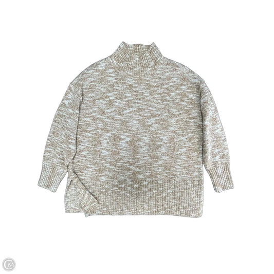 Sweater By Cj Banks In Brown & Cream, Size: 1x