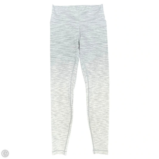 Athletic Leggings By Lululemon In Grey & White, Size: 6