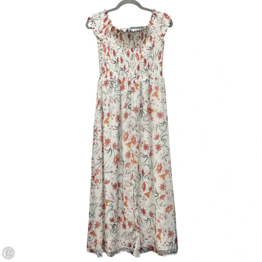 Dress Casual Midi By Cece In Floral Print, Size: M