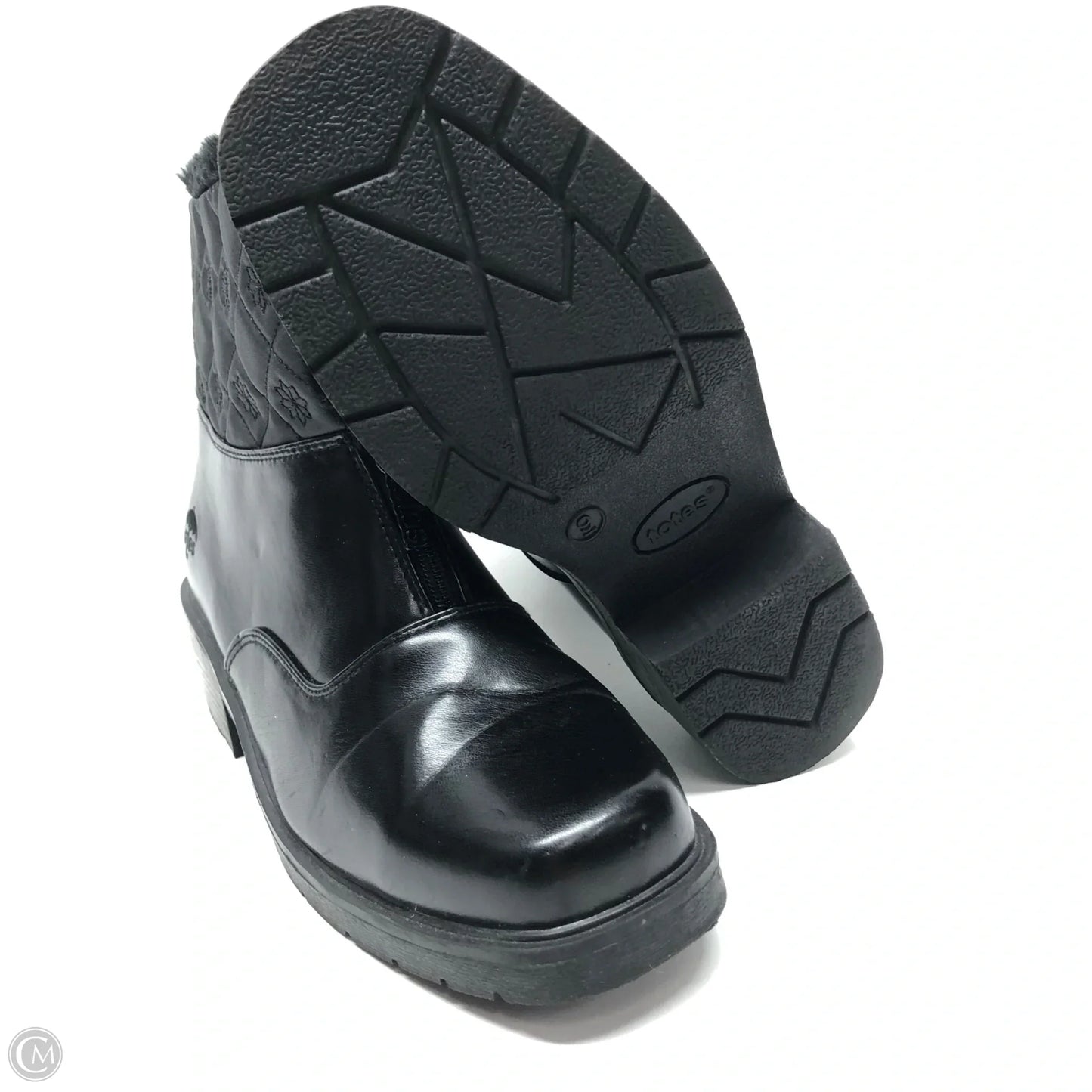 Boots Ankle Heels By Totes In Black, Size: 9