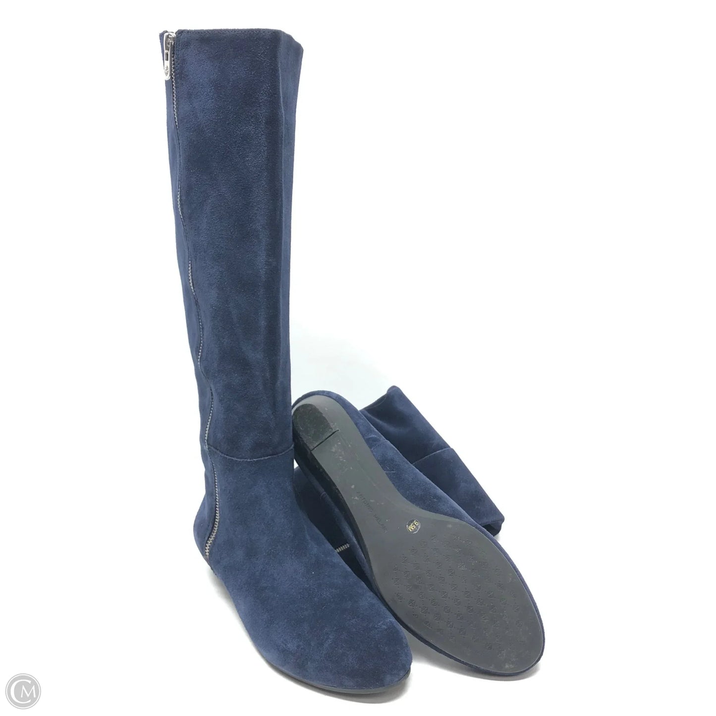 Boots Knee Flats By Antonio Melani In Navy, Size: 9.5